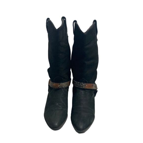 MAIN WOODS Cowgirl Boots Black Size 7 - Picture 1 of 11